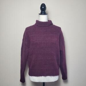 Lulus Burgundy Knit Sweater Small
